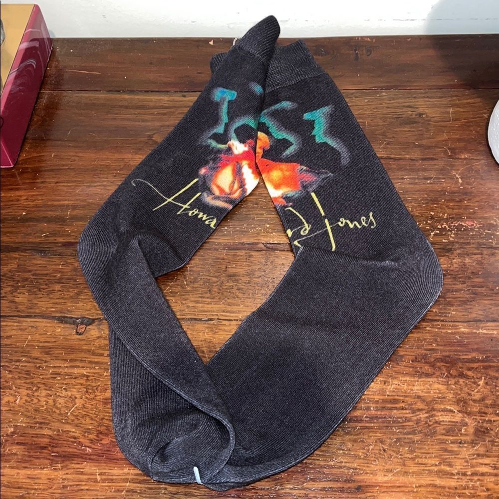Musical Musician Singer HOWARD JONES Collectible acrylic blend Crew Socks OSFA